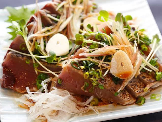 戻り鰹のたたき